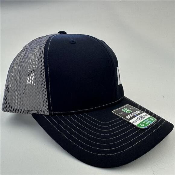 Alabama State Retro Richardson 112 Trucker Cap Hat Mesh Snapback Black & Gray